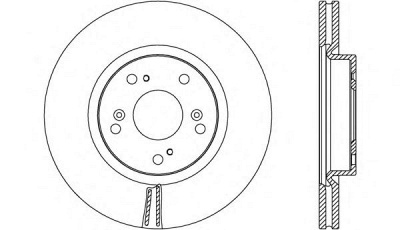 OPEN PARTS bda268620 -  Тормозной диск